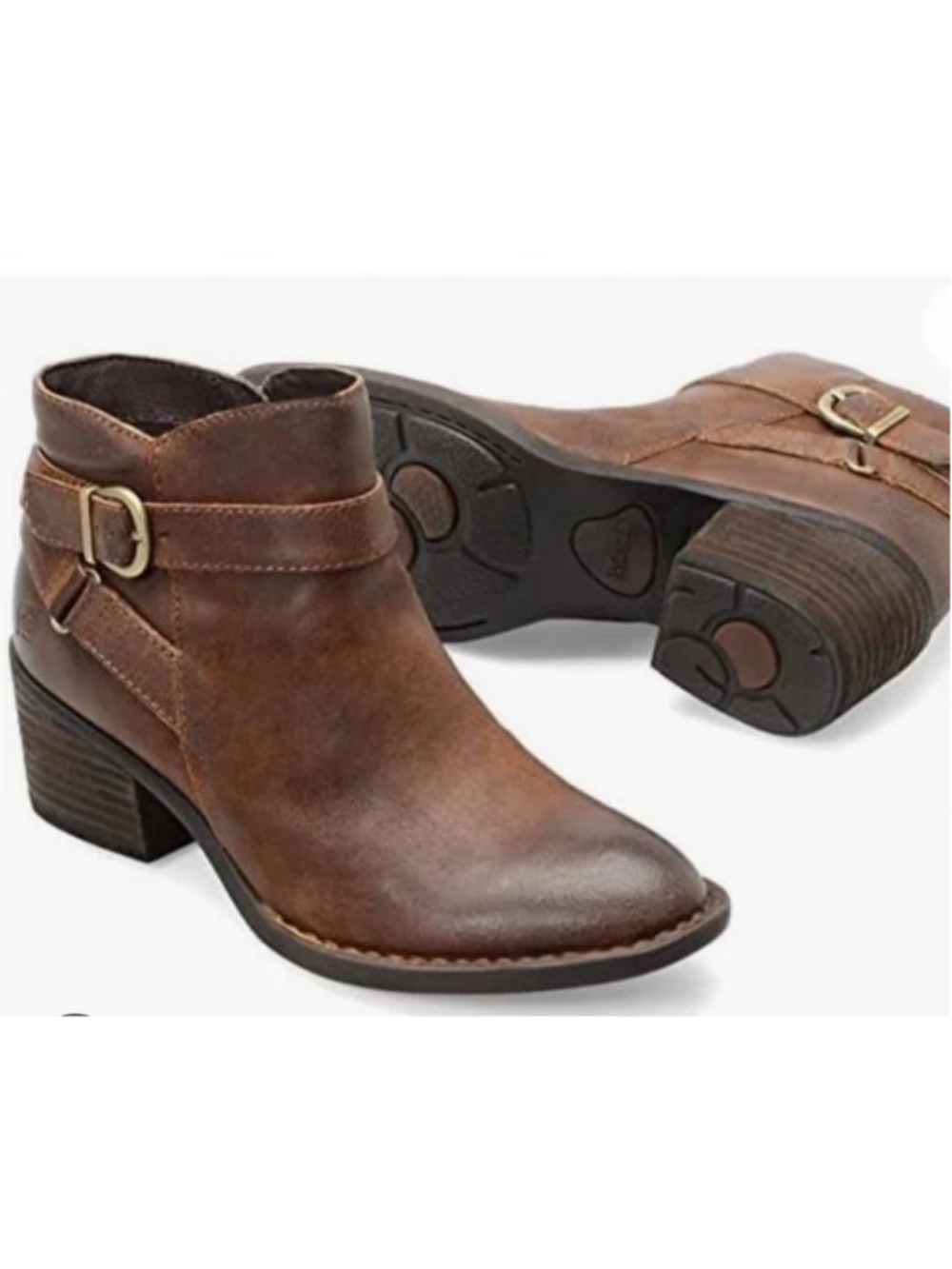 Born Leather brown ankle boots sz 8 excellent condition beautiful